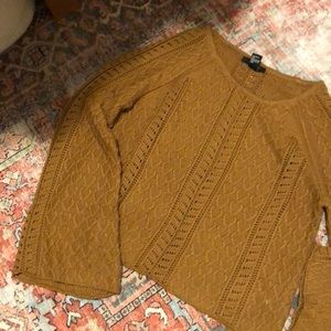 Boho bell sleeve sweater